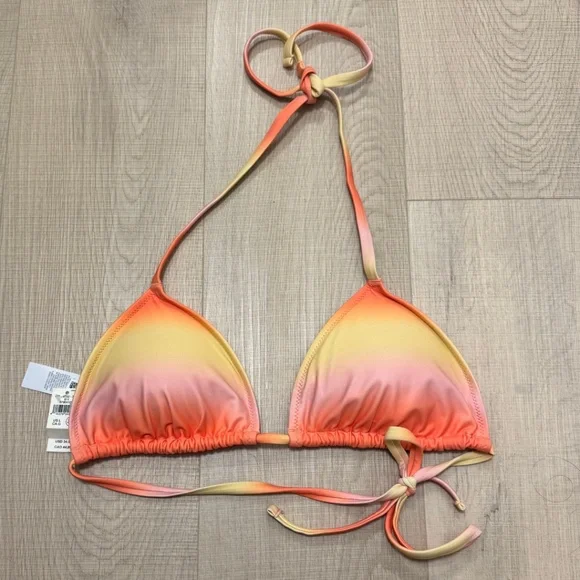 NWT Aerie Sunset Gradient Pink Orange Bikini - Picture 3 of 5